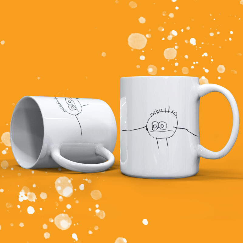 your childrens artwork gift mug
